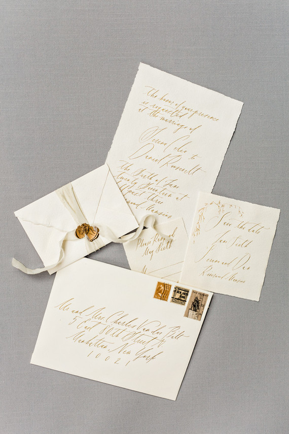 Elegant wedding invitations