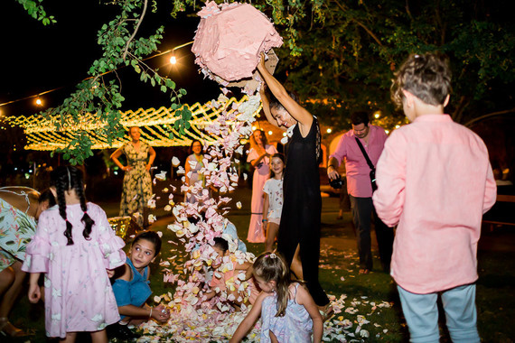 floral party at Flora Farms in Cabo
