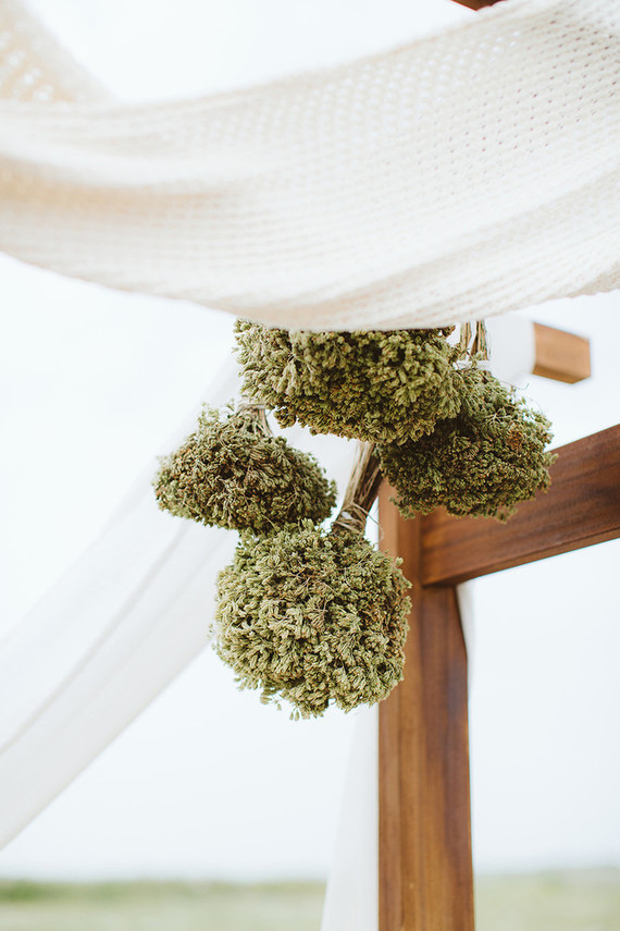 hanging dried oregano bunches