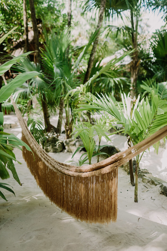 rustic tropical all white wedding in Tulum