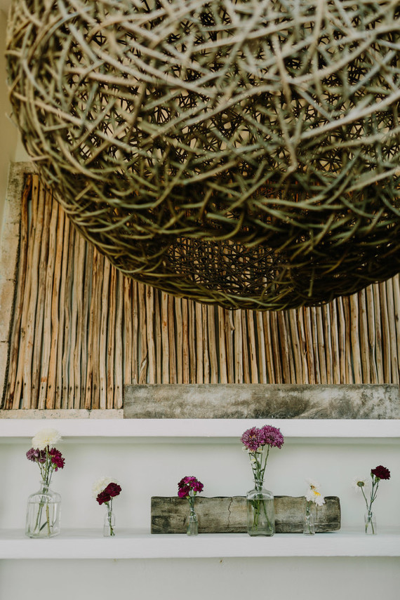 rustic tropical all white wedding in Tulum
