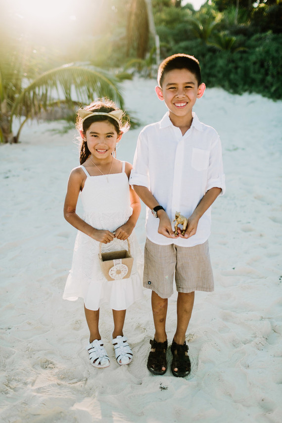 rustic tropical all white wedding in Tulum