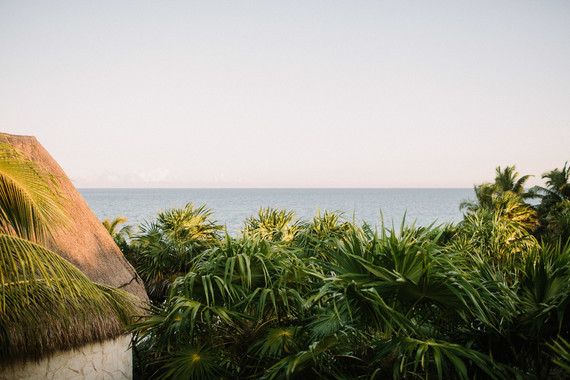 rustic tropical all white wedding in Tulum