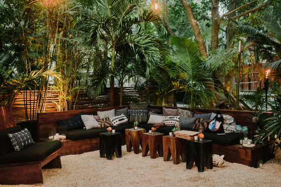 rustic tropical all white wedding in Tulum