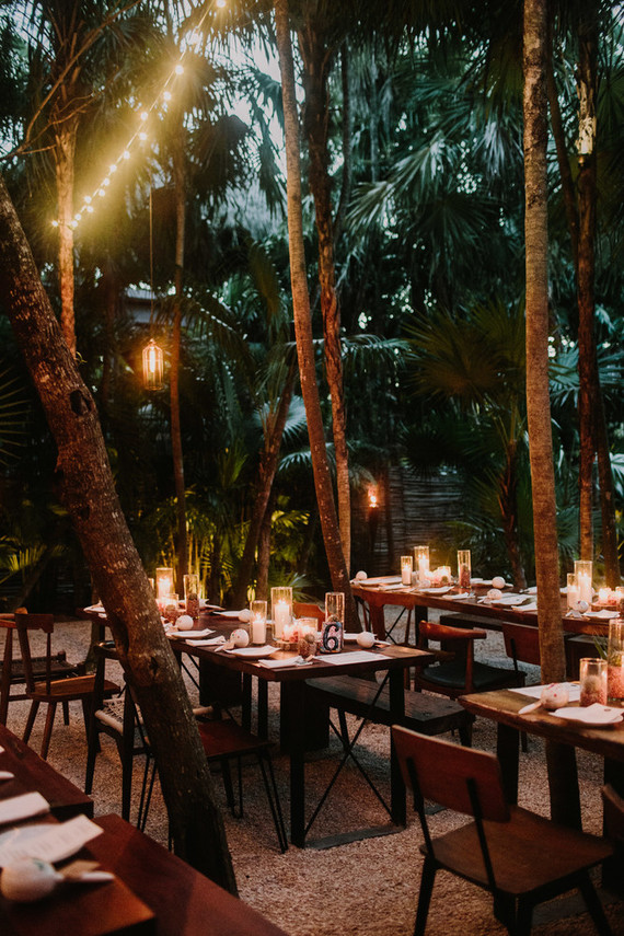 rustic tropical all white wedding in Tulum