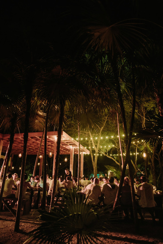 rustic tropical all white wedding in Tulum