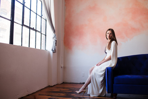 Modern alternative wedding gown