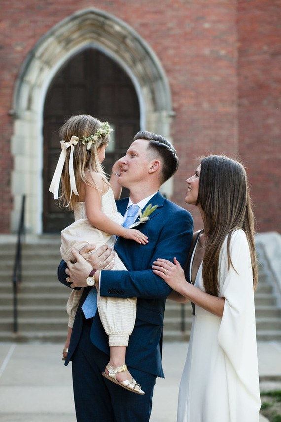 family wedding photo