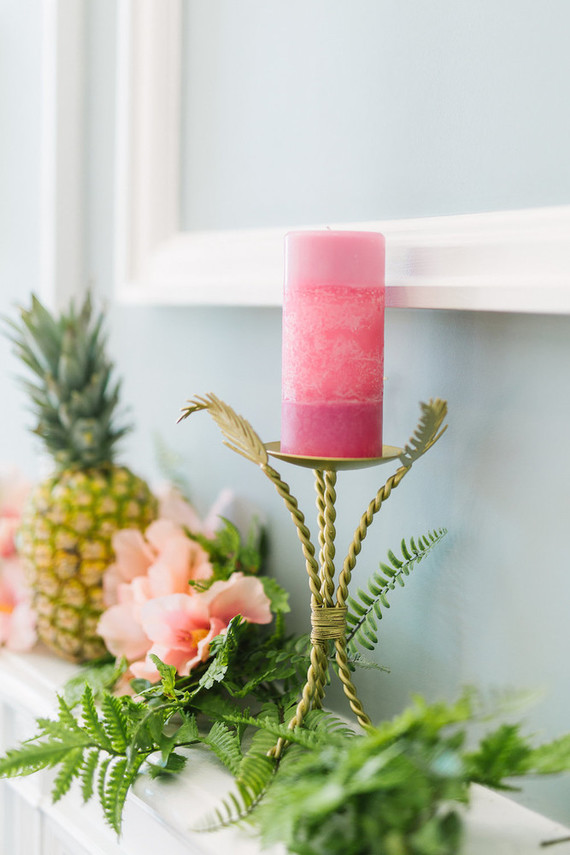 Pink candle