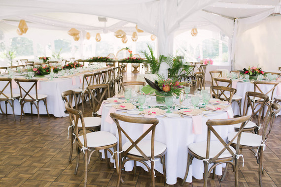 Tropical tablescape