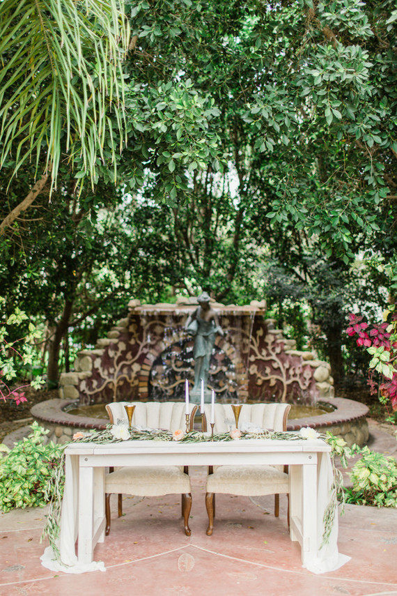elegant sweetheart table