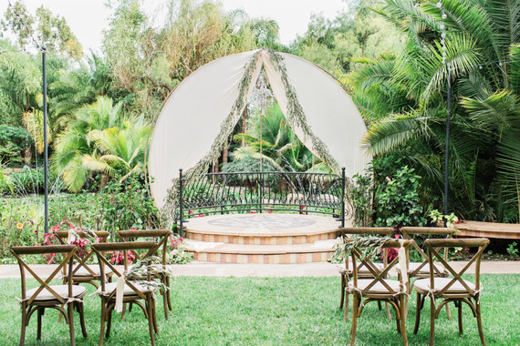garden wedding ceremony