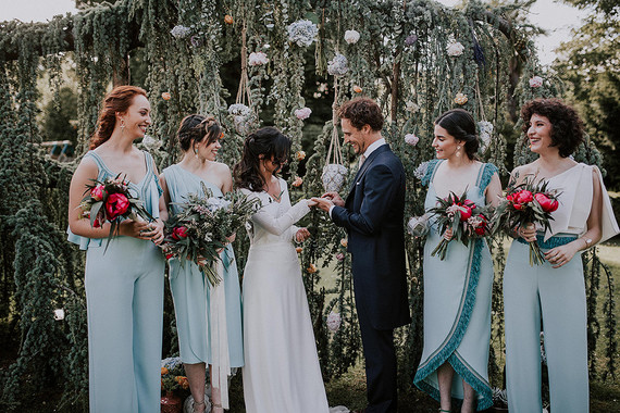light blue bridesmaids dresses