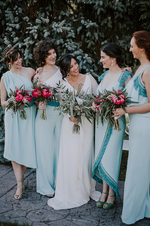 light blue bridesmaid dresses