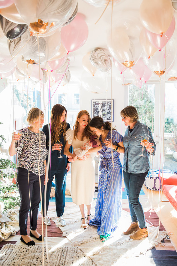 girl's sip and see adoption party Inspiration