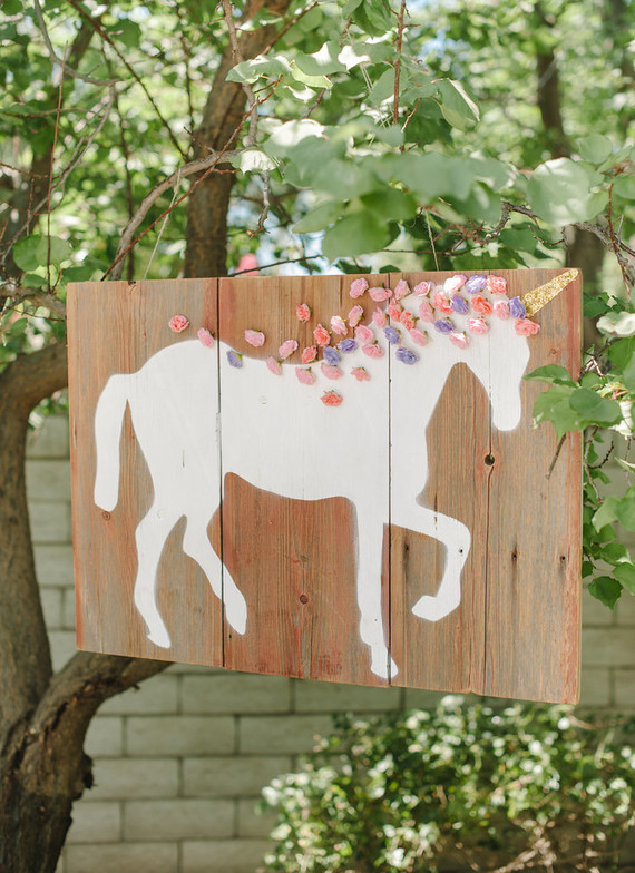 Unicorn themed first birthday party