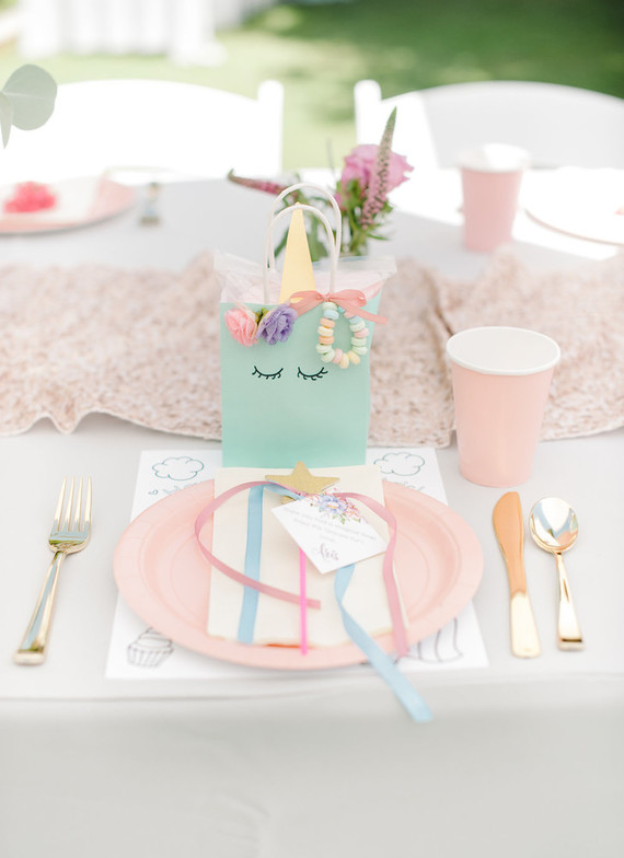 Unicorn themed first birthday party