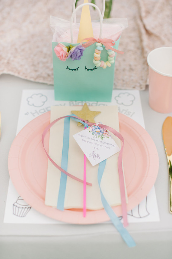 Favors for unicorn party