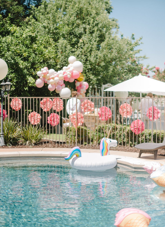 Unicorn themed first birthday party