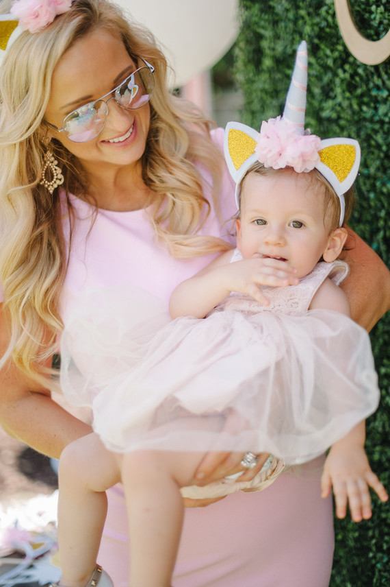 Unicorn themed first birthday party