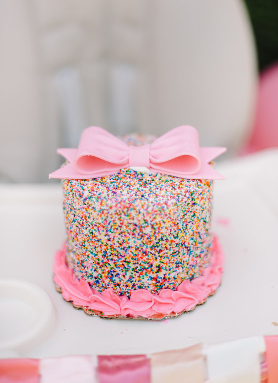 Rainbow sprinkle cake