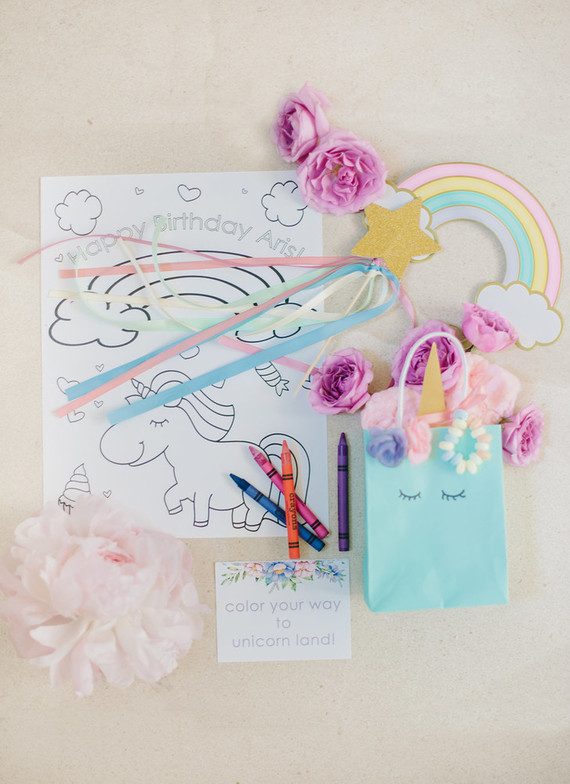 Unicorn party favors Inspiration