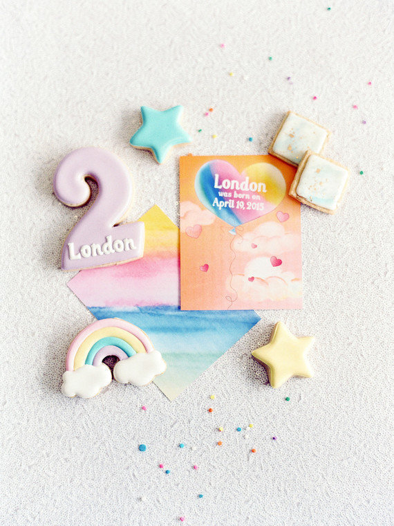 Rainbow care bear birthday party