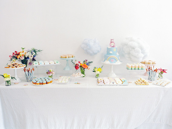 Rainbow care bear birthday party