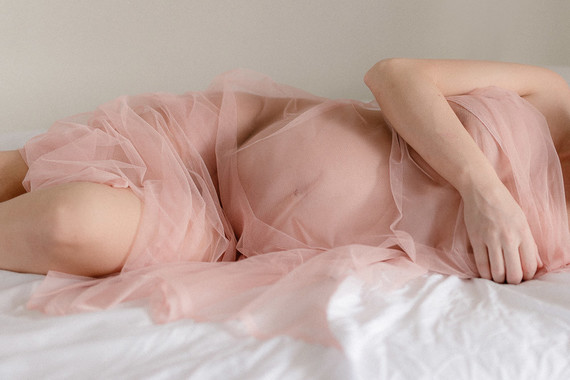 Mod boudoir maternity photos