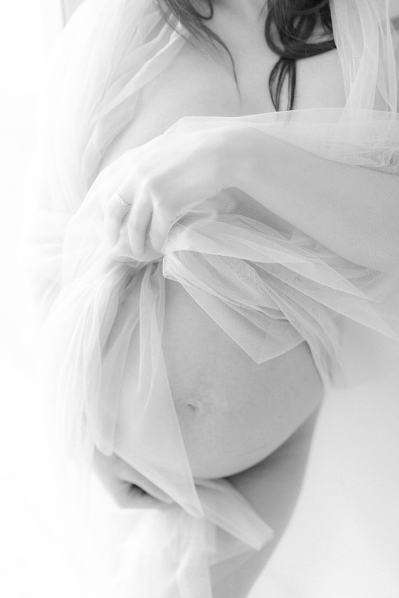 Mod boudoir maternity photos