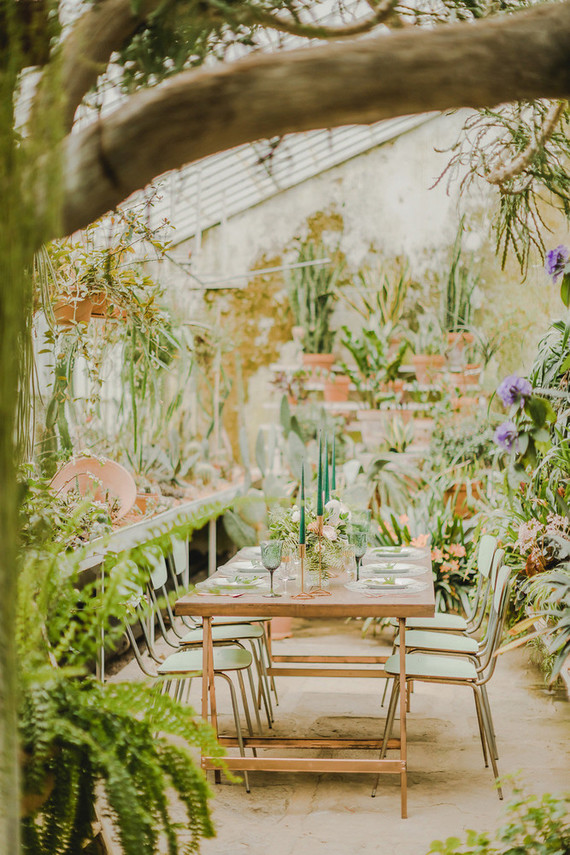 greenhouse inspired wedding ideas