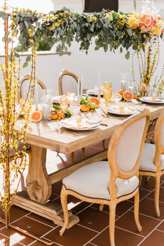 Citrus inspired wedding ideas