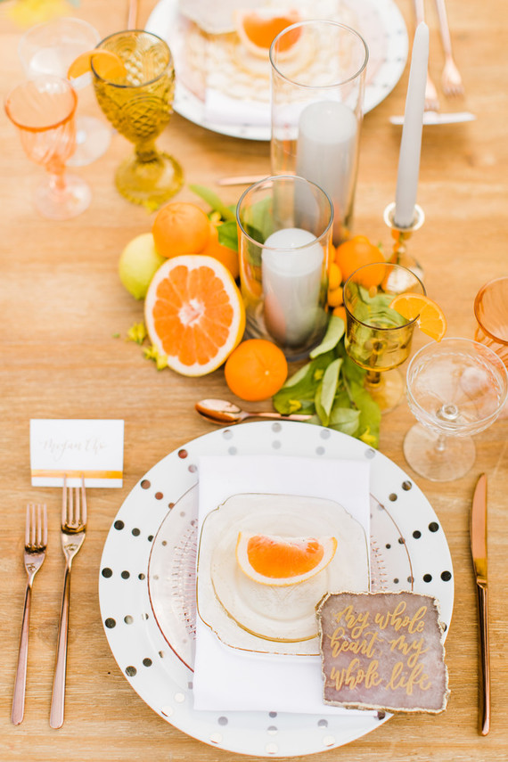 citrus wedding ideas