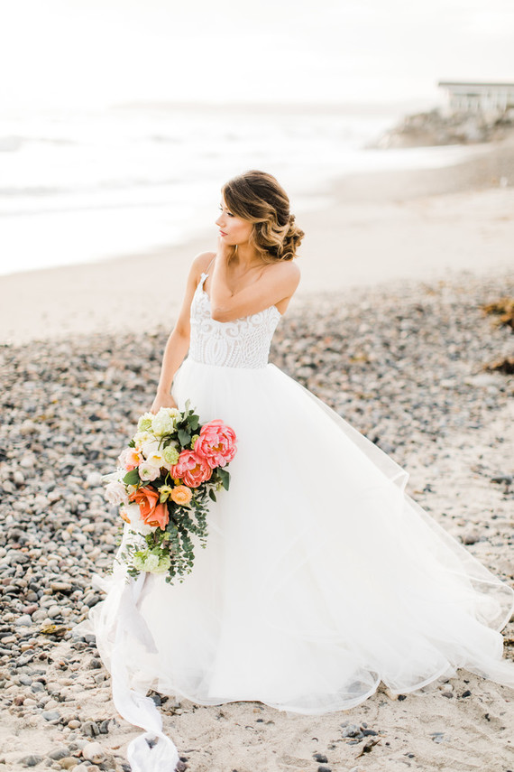 Peony wedding bouquet
