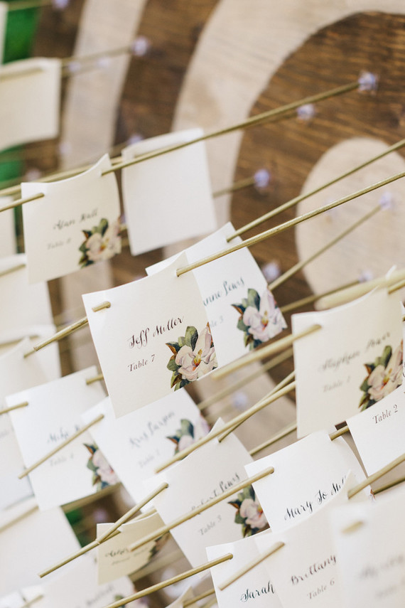 bulls eye escort card display