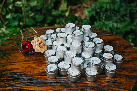 eclectic secret garden wedding with fall colors