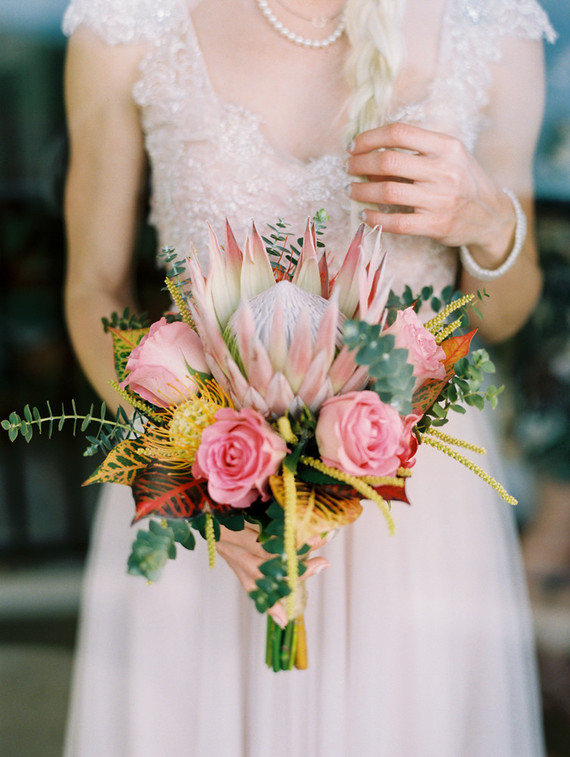 protea bridal bouquet