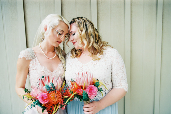 Indie Portland meets Maui wedding