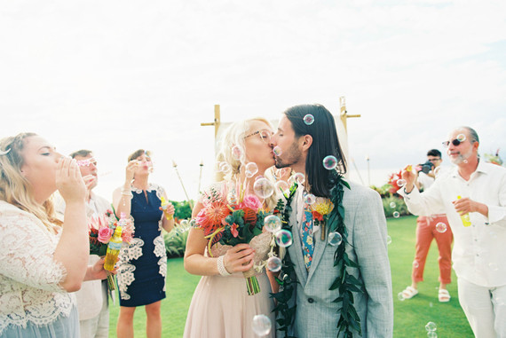 Indie Portland meets Maui wedding