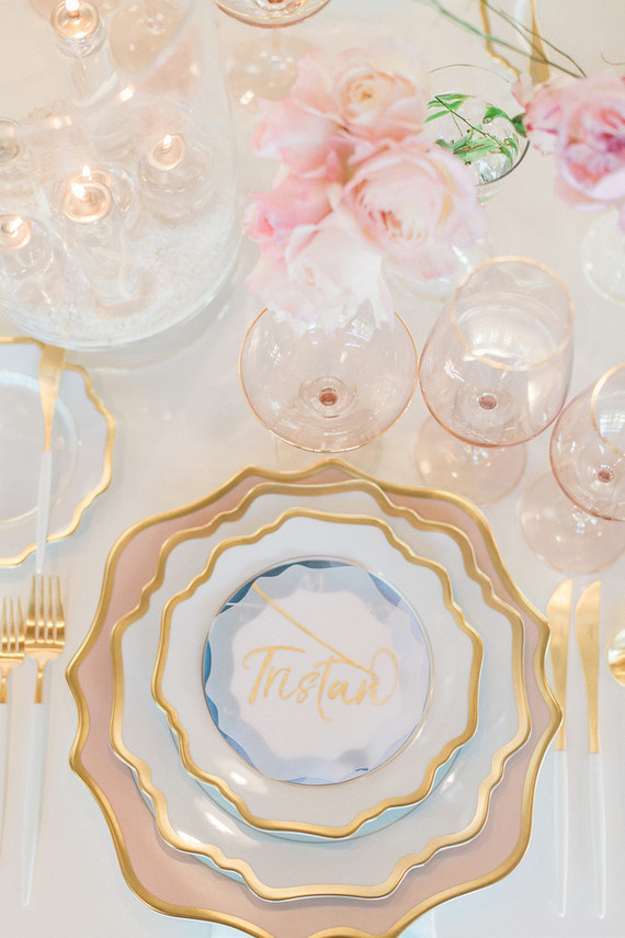 pink and gold wedding ideas Inspiration