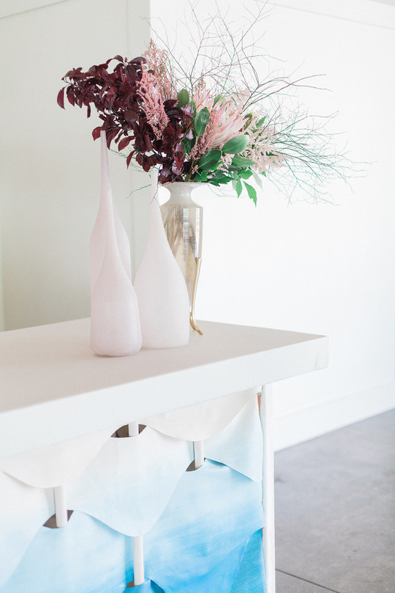 Pink and blue oceanic wedding ideas