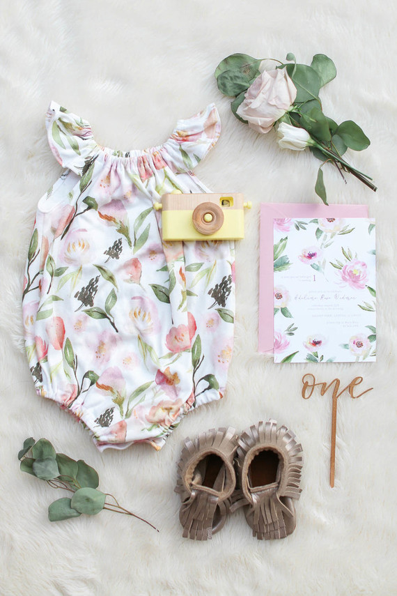 Feminine boho picnic 1st birthday