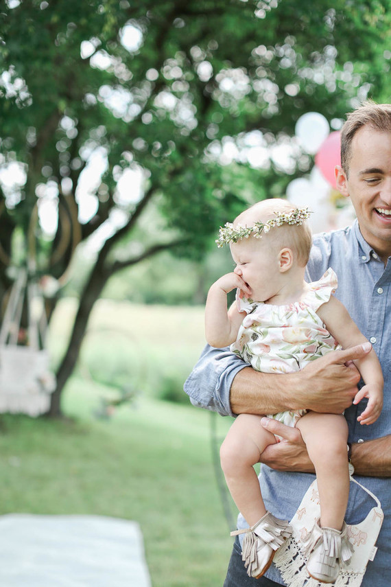 Feminine boho picnic 1st birthday