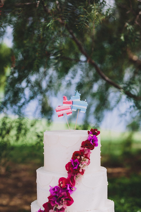 fiesta inspired wedding cake Inspiration