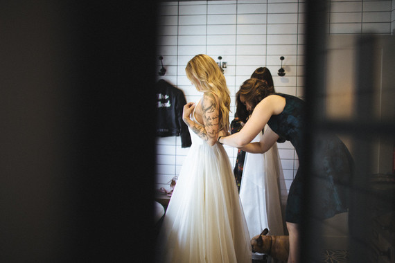 rock and roll backyard wedding