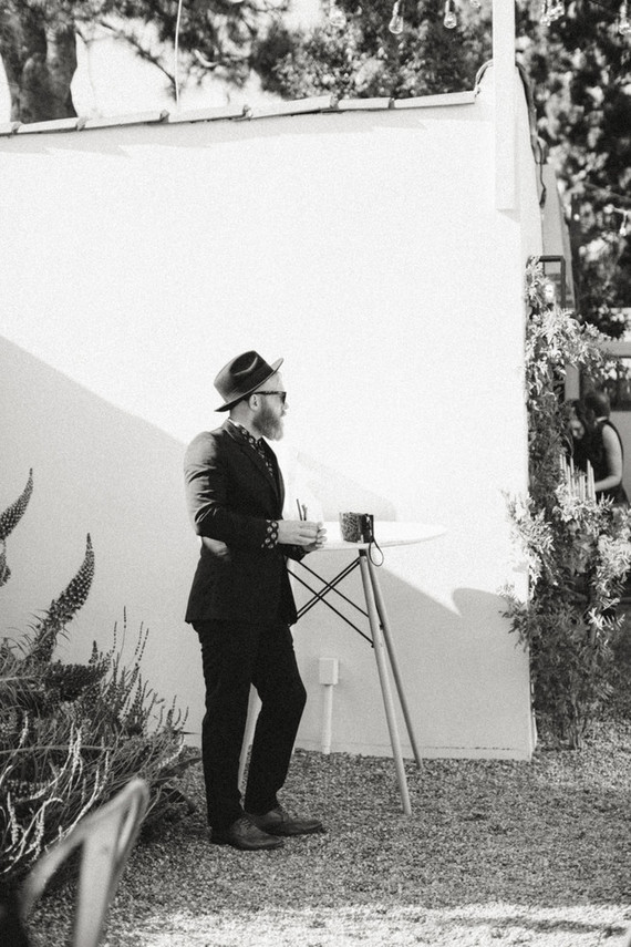 rock and roll backyard wedding