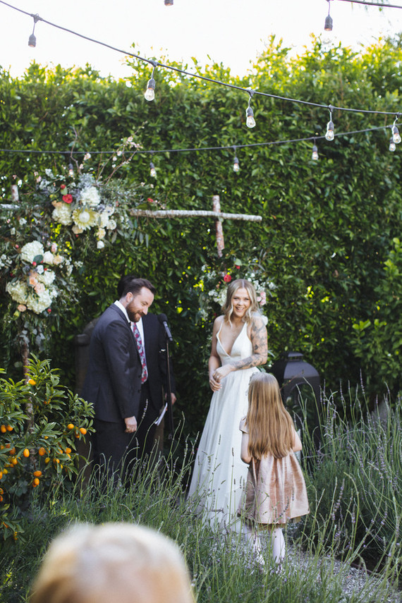rock and roll backyard wedding Inspiration