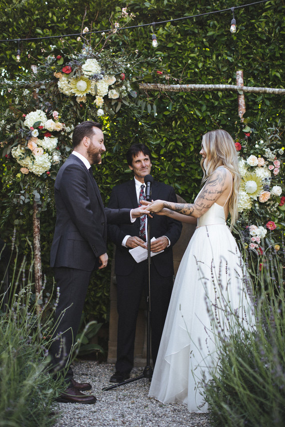 rock and roll backyard wedding Inspiration