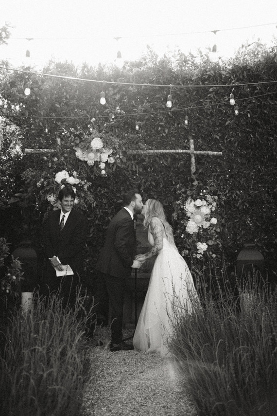 rock and roll backyard wedding