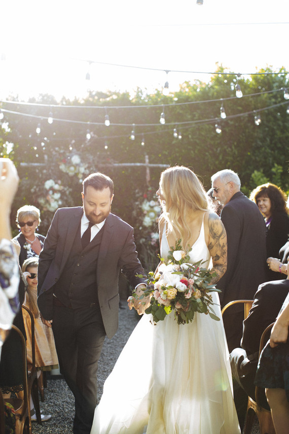 rock and roll backyard wedding Inspiration